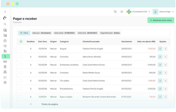 Acompanhe a entrada e saída de dinheiro com mais facilidade