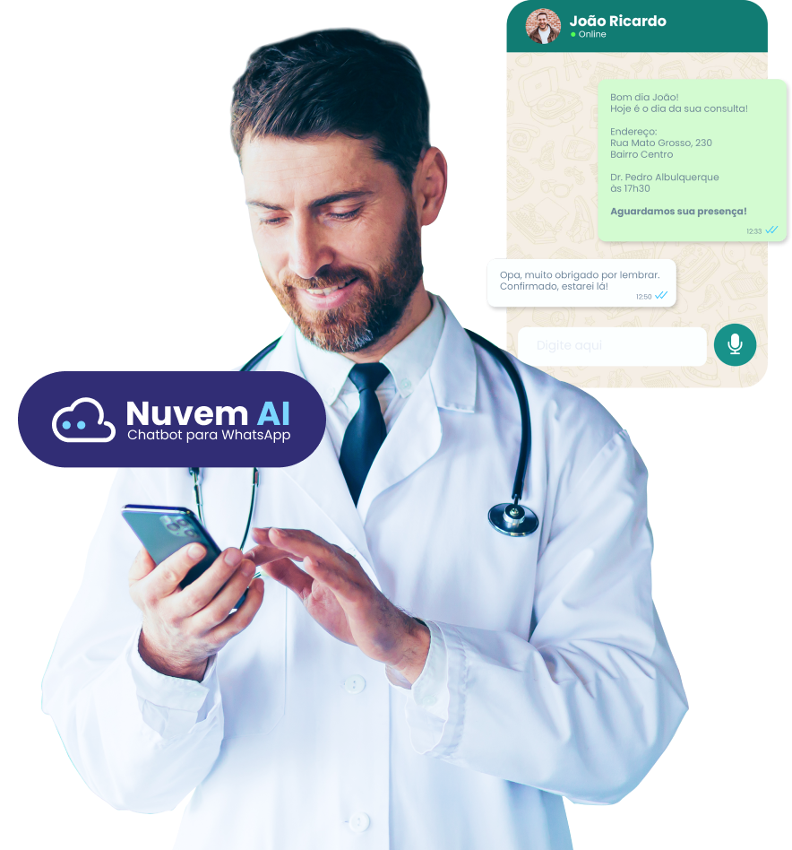 Chatbot para WhatsApp | Clínica nas Nuvens